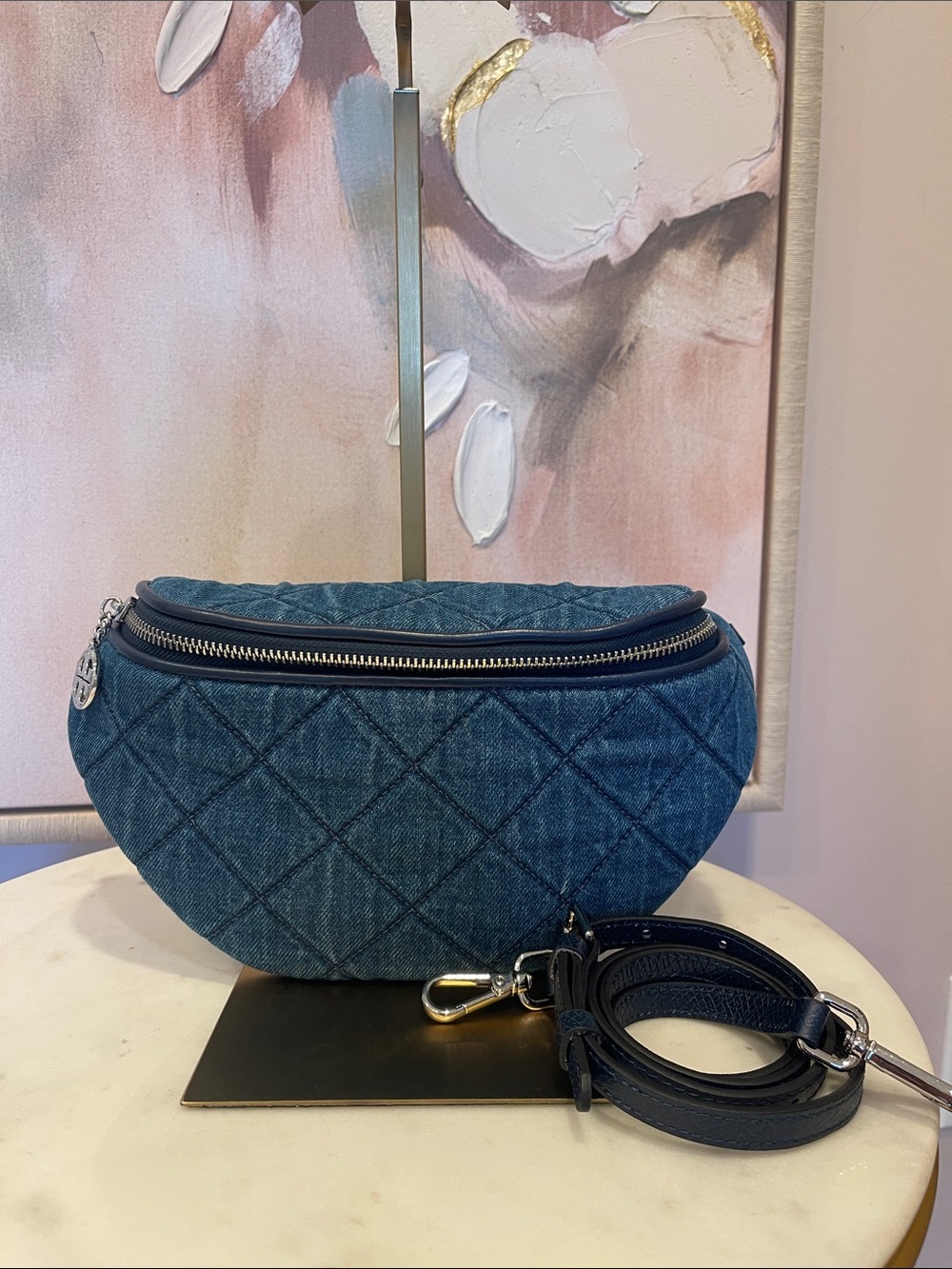 Tory Burch Willa Denim Belt Bag